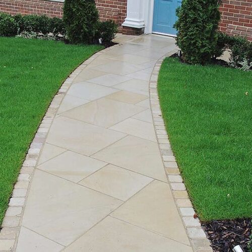 Patio paving in Chichester by Haymans Landscapes